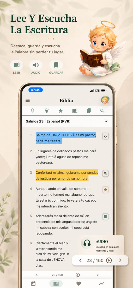 Lectura bíblica y audio