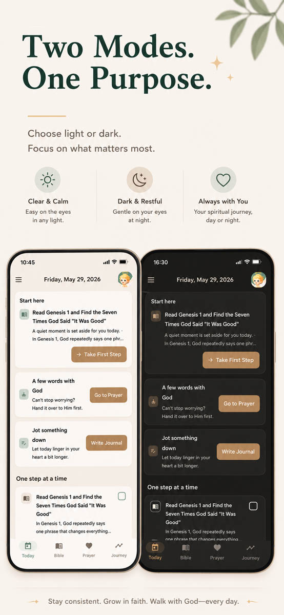 Light and dark mode screenshot